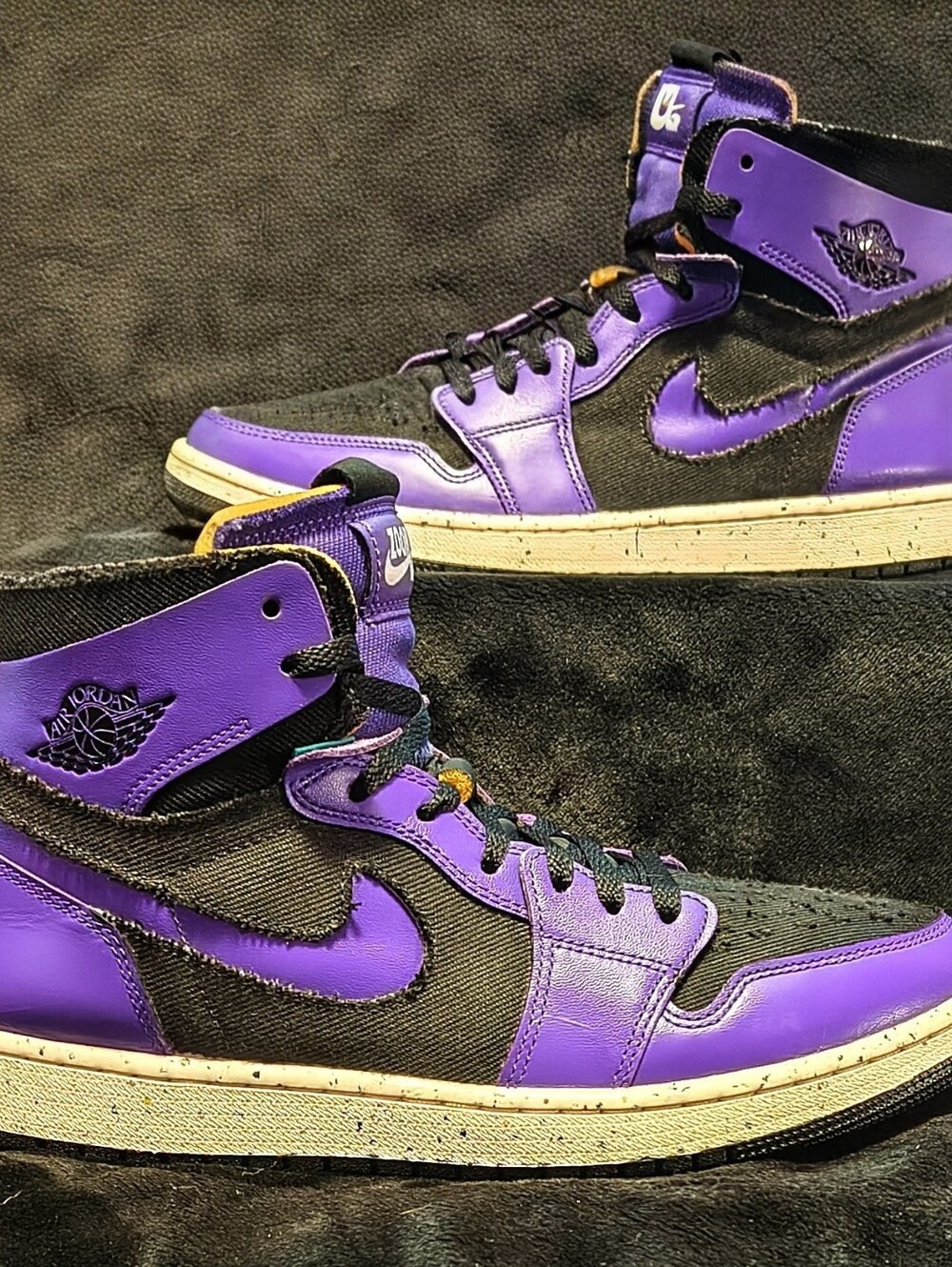 •Jordan• 2022"Air Jordan 1 High Zoom Comfort" 'Crater Purple'[CUSTOM•SHADOWED]